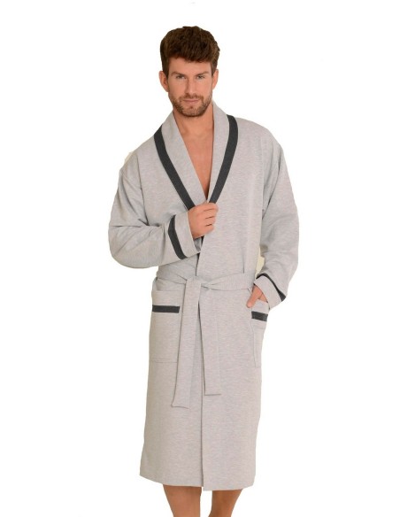 Bruno bathrobe male with collar m-2xl, De Lafense 564