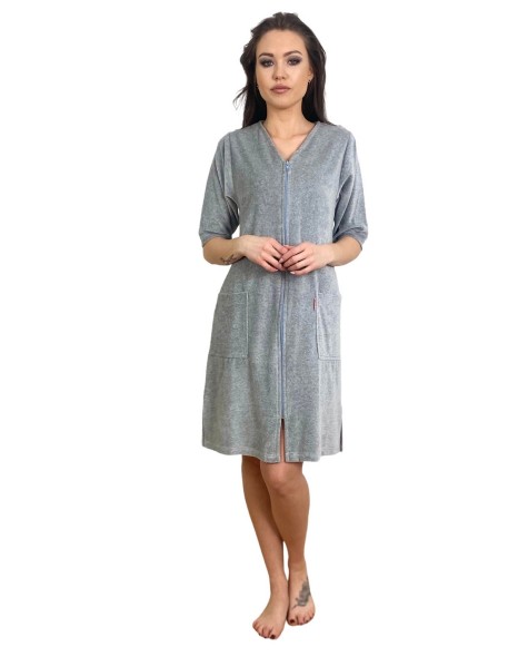 Podomka welur zipper m-4xl, De Lafense 431