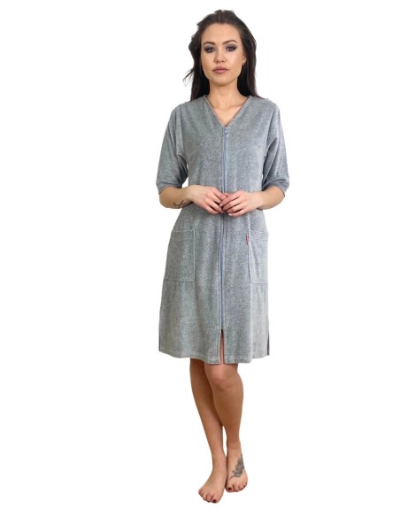 Podomka welur zipper m-4xl, De Lafense 431