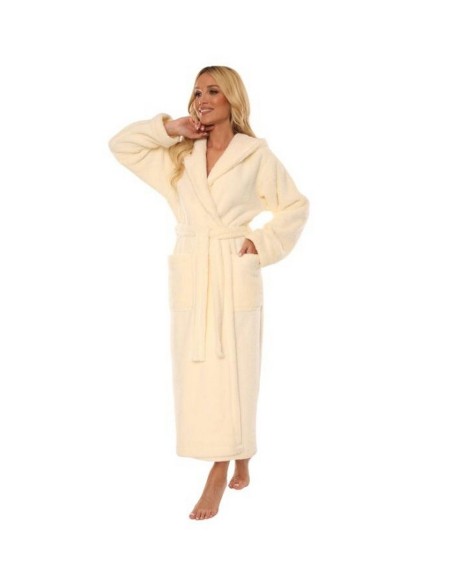Luna ii bathrobe long with hood, De Lafense 807