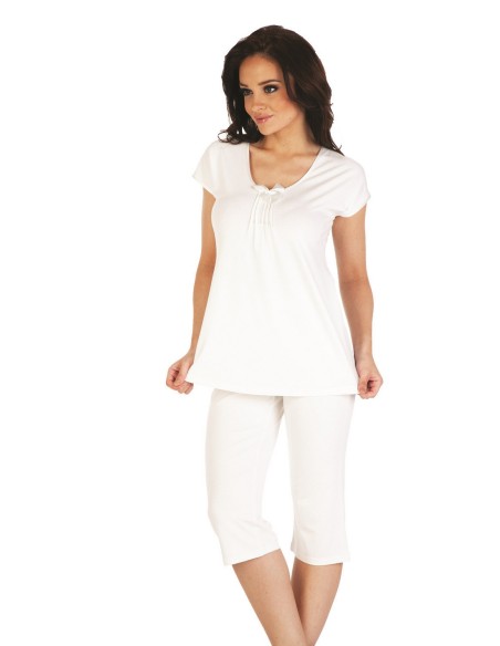 Visa piżama damska krótki rękaw spodnie 3/4 3xl-4xl, De Lafense 889