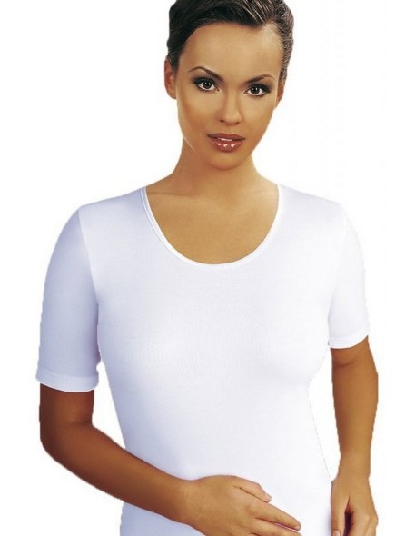 Nina t-shirt women's short sleeve s-xl white,...