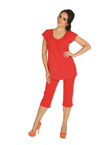 Visa pajamas women's short sleeve and trousers,...