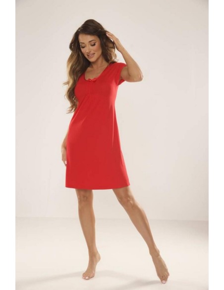 Visa koszula nocna damska z krótkim rękawem, De Lafense 870