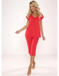 Visa pajamas women's short sleeve trousers 3/4 3xl-4xl,...