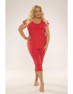 Visa pajamas women's short sleeve trousers 3/4 3xl-4xl,... 2