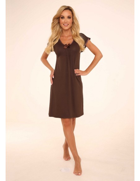 Visa koszula nocna damska z krótkim rękawem, De Lafense 870