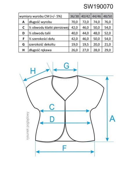 Sweter damski kardigan Enny 190070 