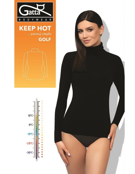 Turtleneck black ladies' thermoactive Gatta...