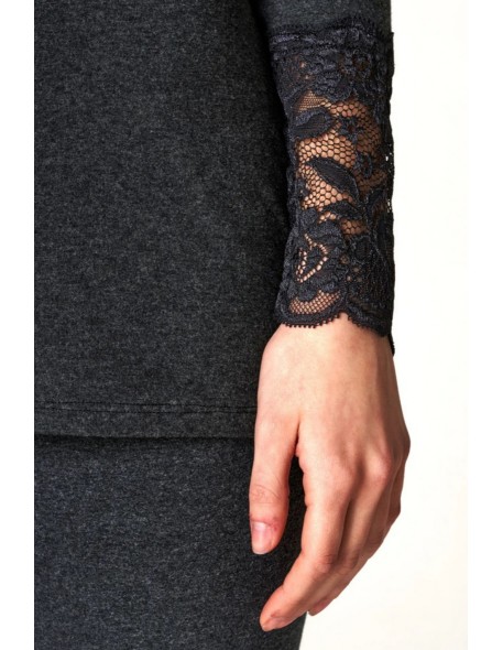 Undershirt ladies' with long sleeve hot touch...