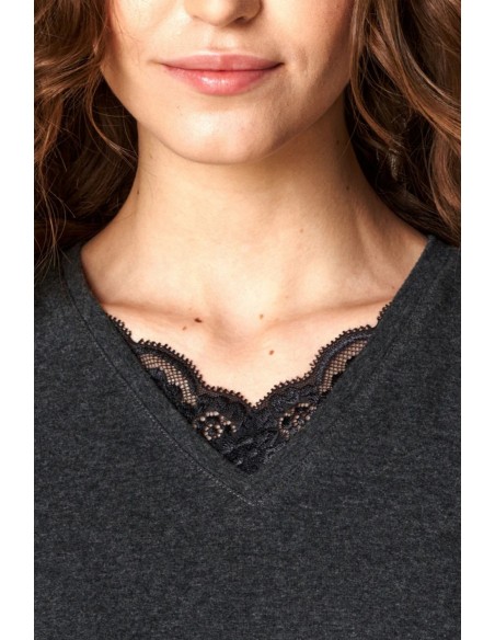 Undershirt ladies' with long sleeve hot touch Key LVD 729 4