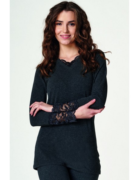 Undershirt ladies' with long sleeve hot touch...