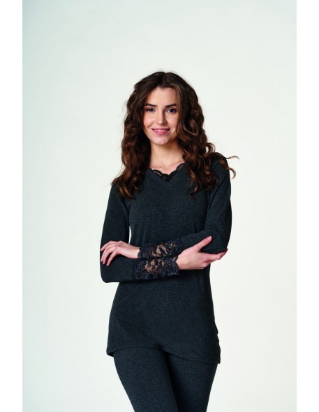 Undershirt ladies' with long sleeve hot touch...