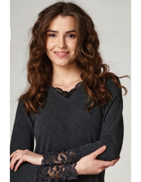 Undershirt ladies' with long sleeve hot touch...