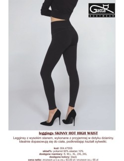 Legginsy damskie z wysokim stanem Gatta Skinny Hot High... 2