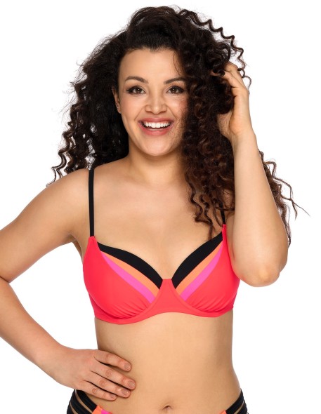 Bra bathing sk 136 neon pink, Ava