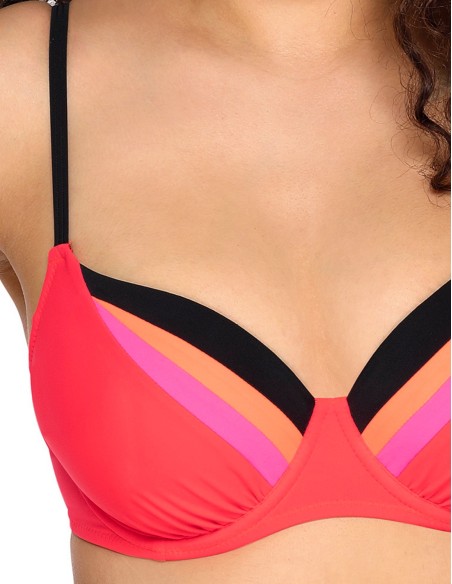 Biustonosz kąpielowy sk 136 neon pink, Ava